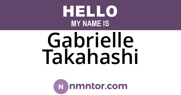 Gabrielle Takahashi