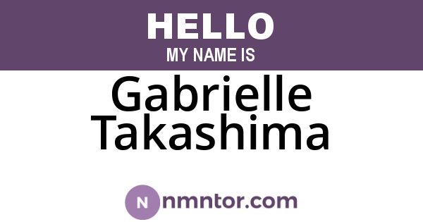 Gabrielle Takashima
