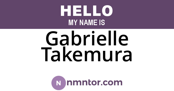 Gabrielle Takemura