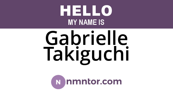 Gabrielle Takiguchi