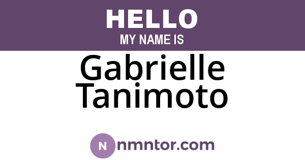 Gabrielle Tanimoto
