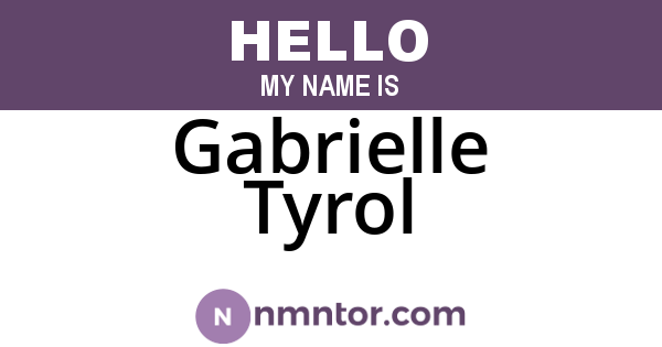 Gabrielle Tyrol