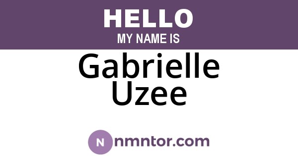 Gabrielle Uzee