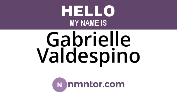Gabrielle Valdespino