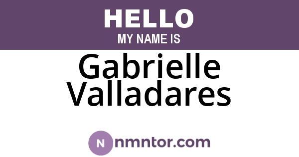 Gabrielle Valladares
