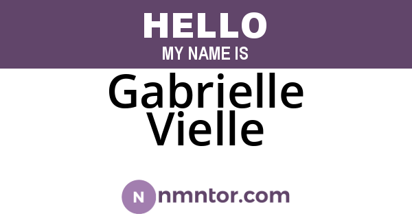 Gabrielle Vielle