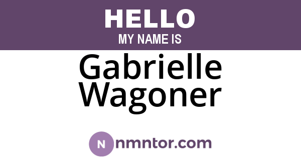 Gabrielle Wagoner
