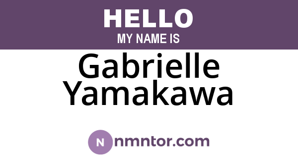 Gabrielle Yamakawa