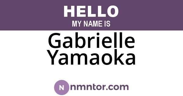 Gabrielle Yamaoka