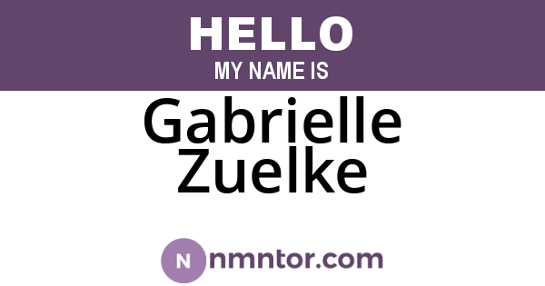 Gabrielle Zuelke