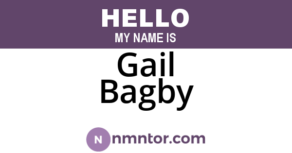 Gail Bagby