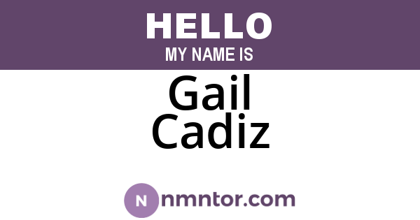 Gail Cadiz