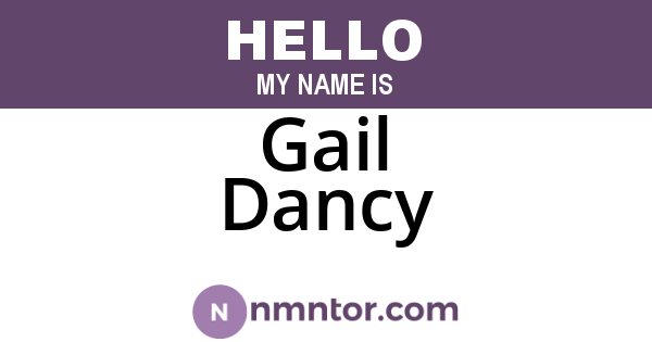 Gail Dancy