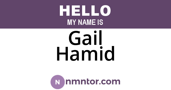 Gail Hamid