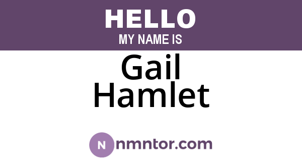 Gail Hamlet