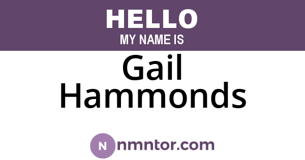 Gail Hammonds