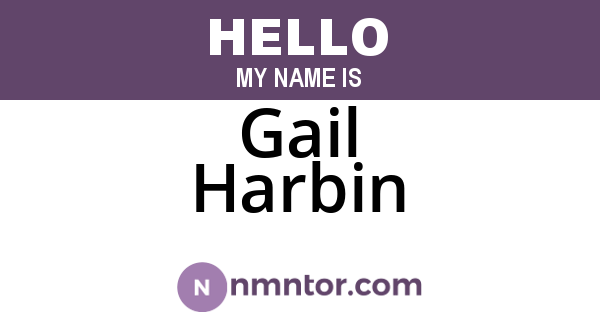Gail Harbin