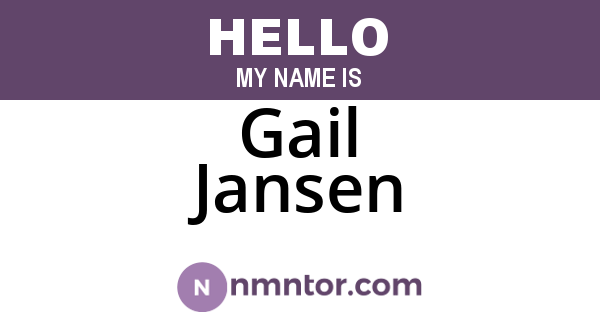 Gail Jansen