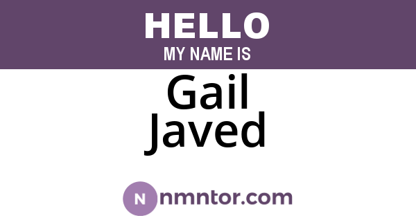 Gail Javed