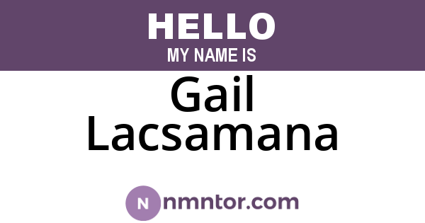Gail Lacsamana
