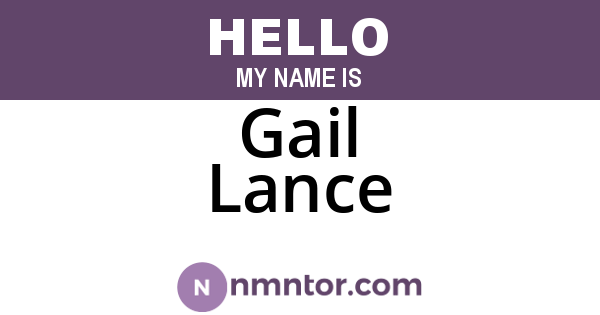 Gail Lance