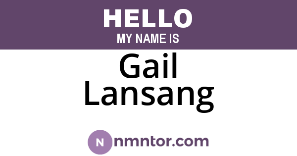 Gail Lansang