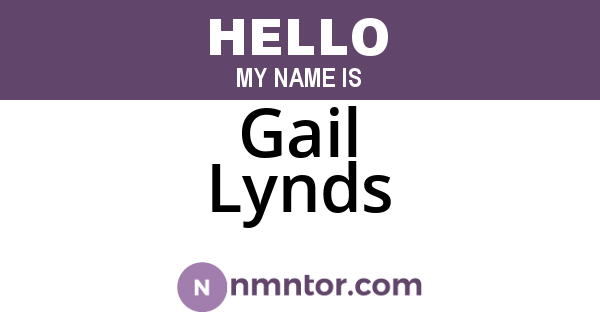 Gail Lynds