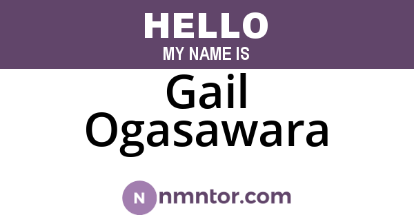 Gail Ogasawara