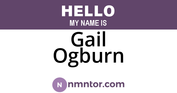 Gail Ogburn
