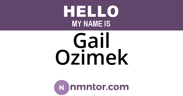 Gail Ozimek