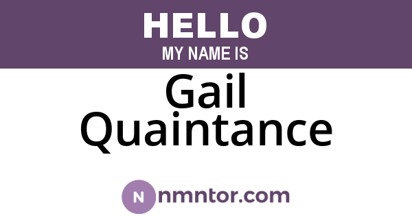 Gail Quaintance