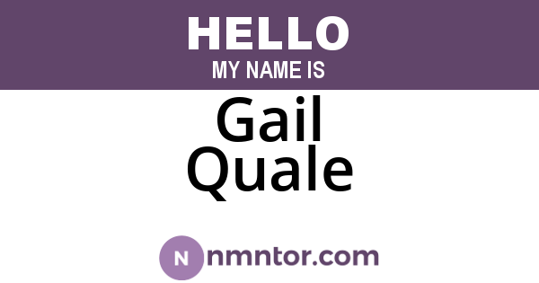 Gail Quale