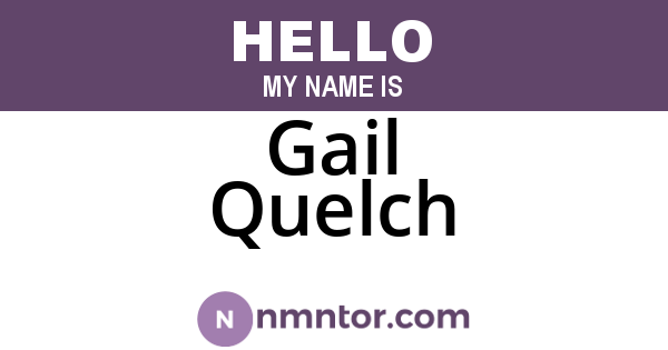Gail Quelch