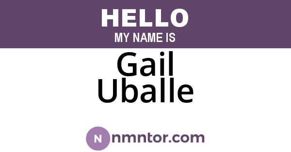 Gail Uballe