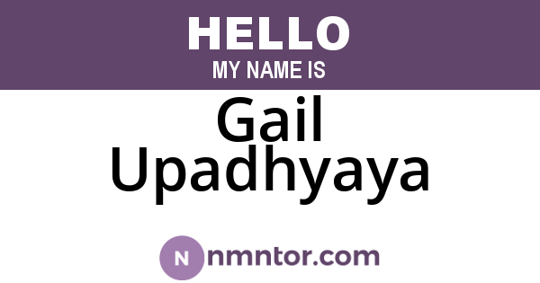 Gail Upadhyaya