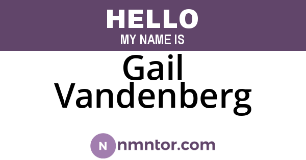 Gail Vandenberg