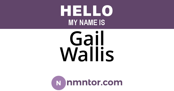 Gail Wallis