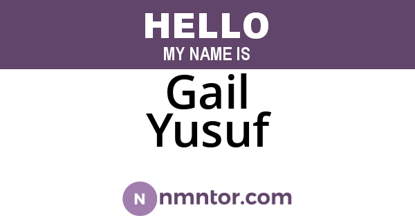 Gail Yusuf