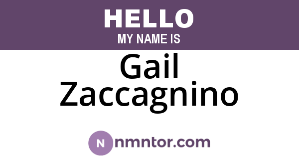 Gail Zaccagnino