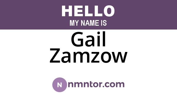 Gail Zamzow