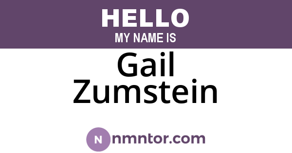 Gail Zumstein
