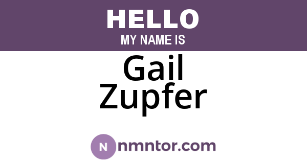 Gail Zupfer
