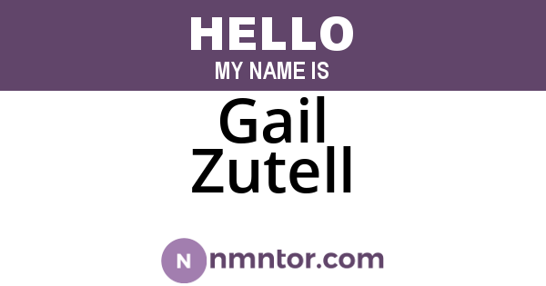 Gail Zutell
