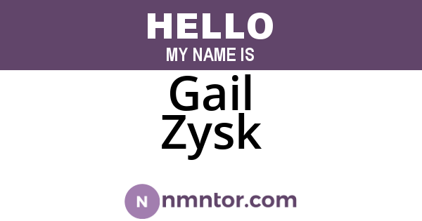 Gail Zysk