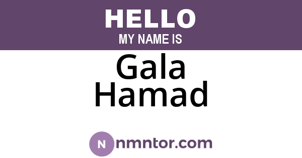 Gala Hamad
