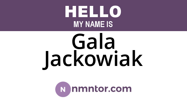 Gala Jackowiak