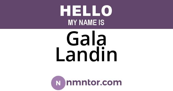 Gala Landin