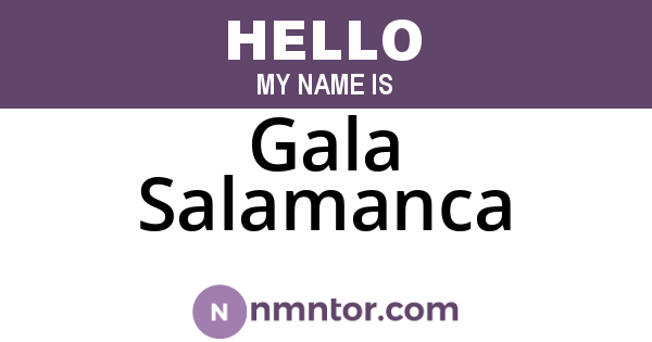Gala Salamanca