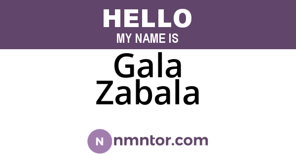 Gala Zabala