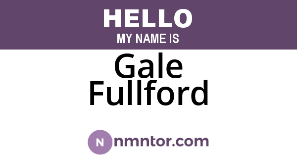 Gale Fullford